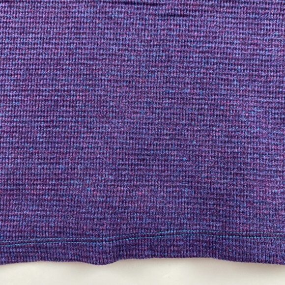 Robert Graham 1 4 Zip Pullover Sweater Mens XL Cotton Purple Waffle Knit - Picture 6 of 9
